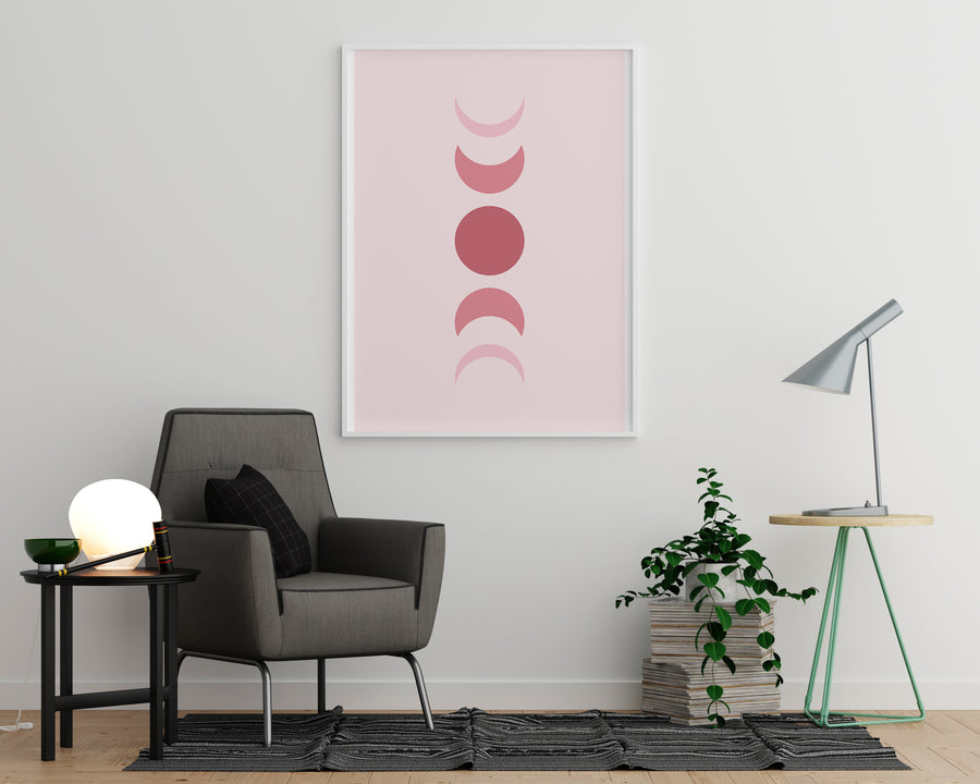Pink Moon Phases - Printers Mews