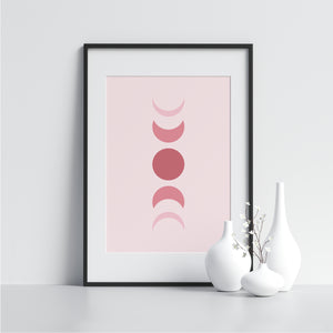 Pink Moon Phases - Printers Mews