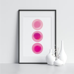 Pink Watercolor Trio - Printers Mews