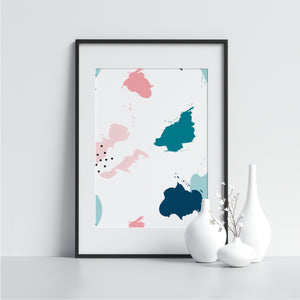 Blue and Pink Spots - Printers Mews