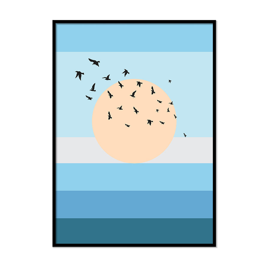 Birds Over the Sea - Printers Mews