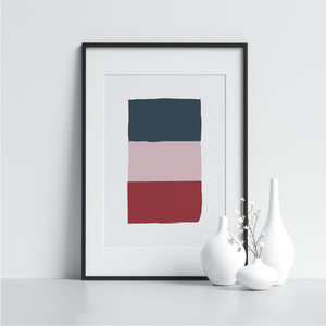 Blue and Pink Rectangles - Printers Mews
