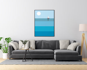 Boat Over the Sea - Printers Mews