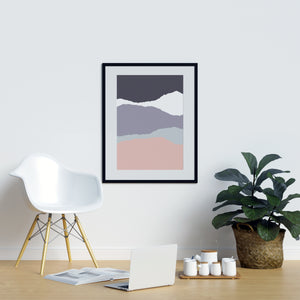 Soft Blue and Pink Rectangles - Printers Mews