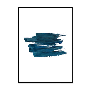 Dark Blue Watercolor Strokes - Printers Mews