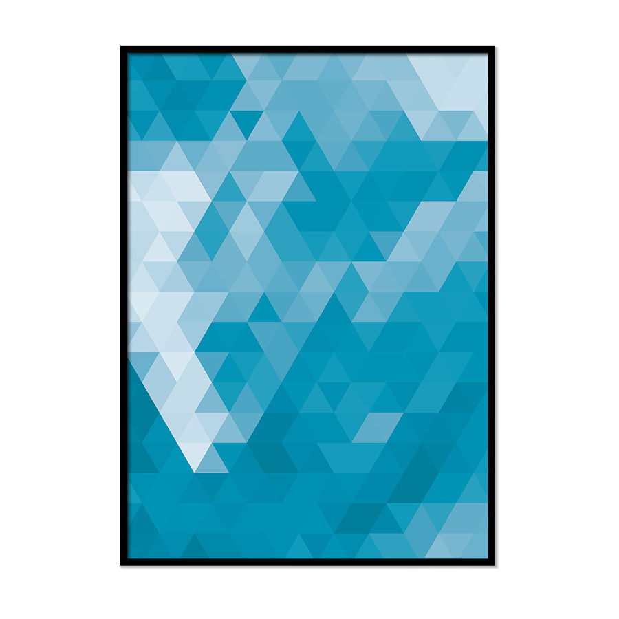 Blue Triangle Pattern - Printers Mews