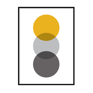 Yellow and Gray Circles - Printers Mews