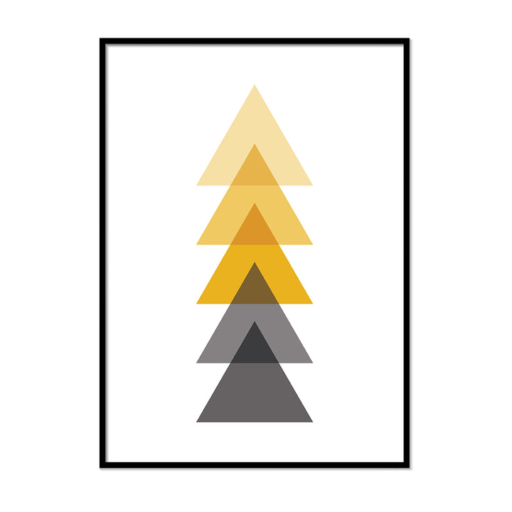 Gray and Yellow Triangles - Printers Mews