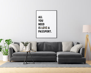 All You Need is Love a Passport. - Printers Mews