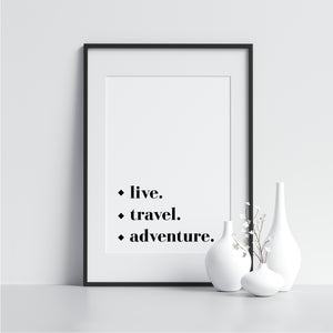 Live. Travel. Adventure. - Printers Mews