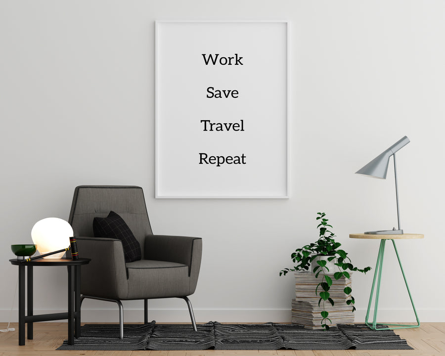 Work Save Travel Repeat - Printers Mews