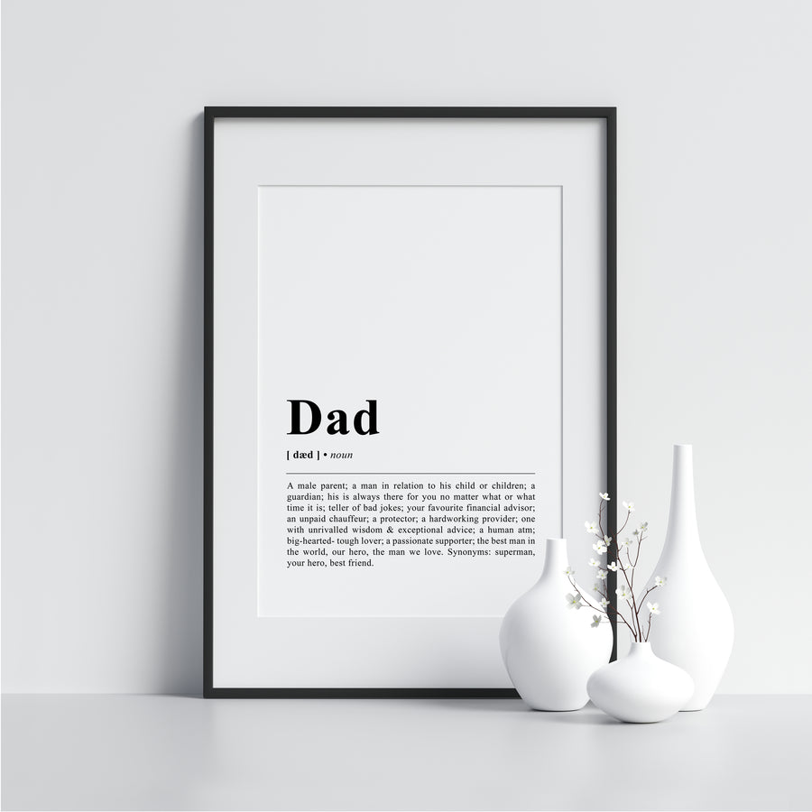 Dad Funny Definition Poster