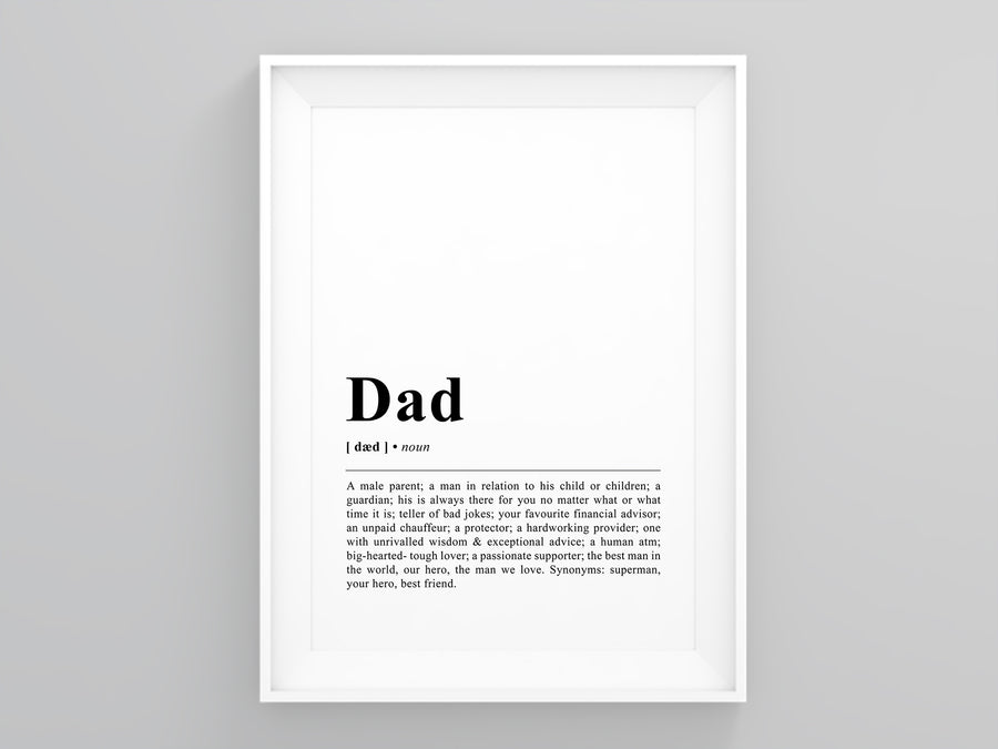 Dad Definition Poster