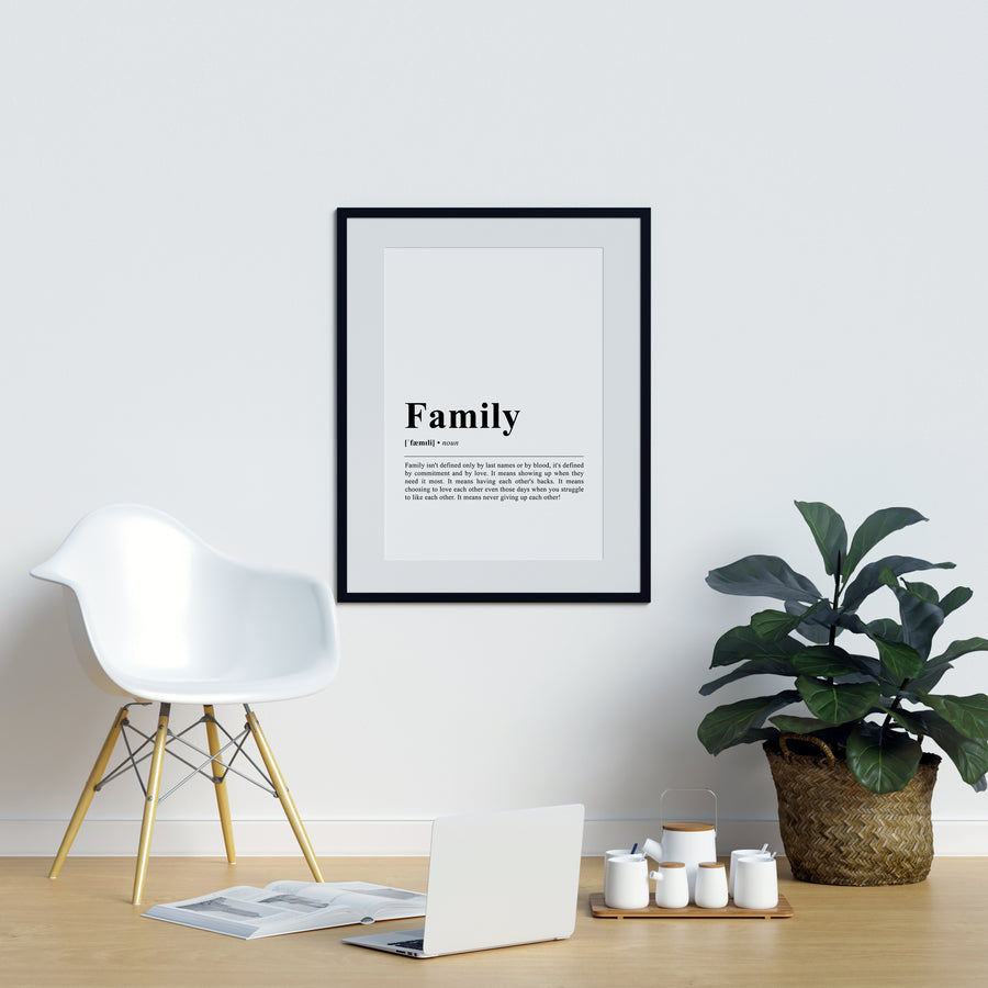 Funny Definition Print Family