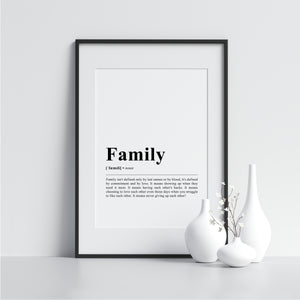 Family Funny Definition Poster