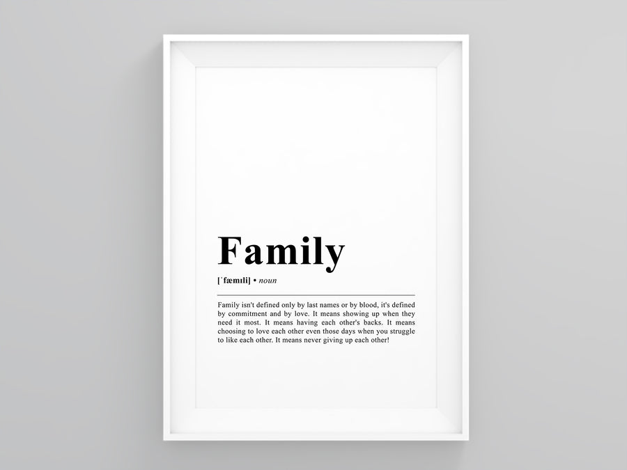 Family Definition Poster
