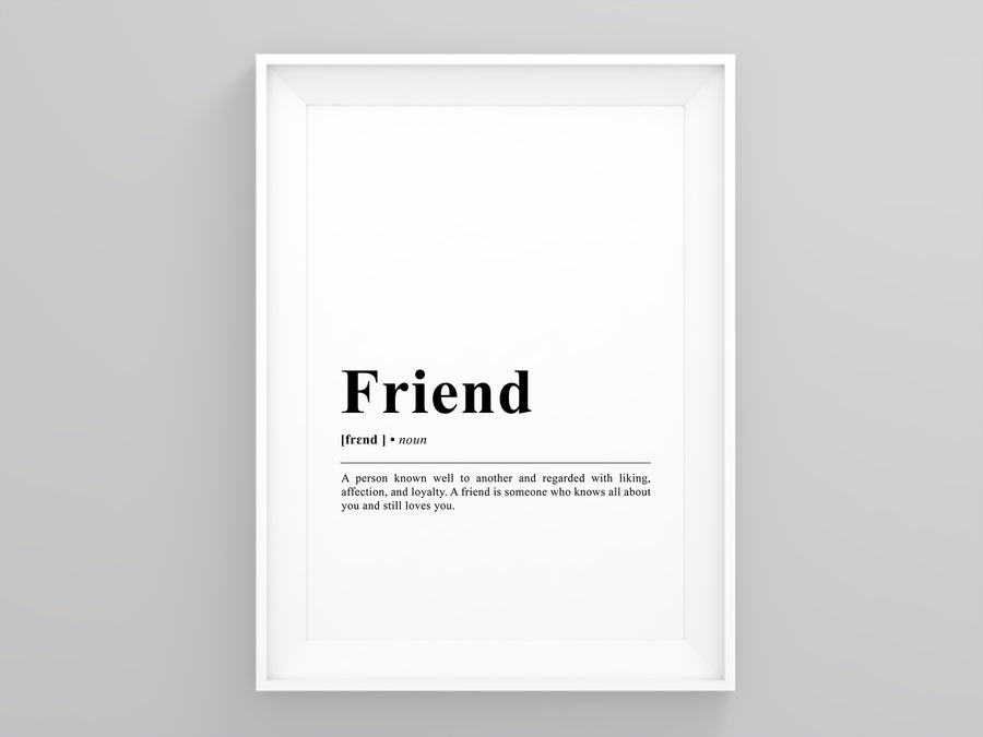 Friend Definition Poster