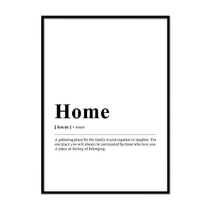 Home Definition Wall Print