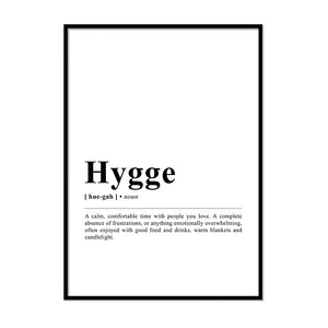 Hygge Definition Wall Print