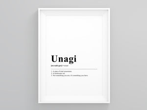 Unagi Definition Poster