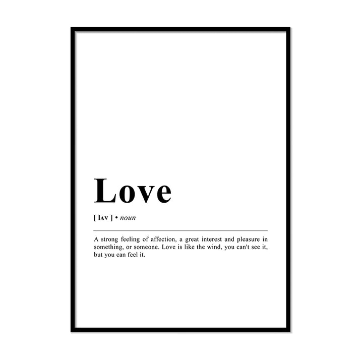 Love Definition Print | Printers Mews