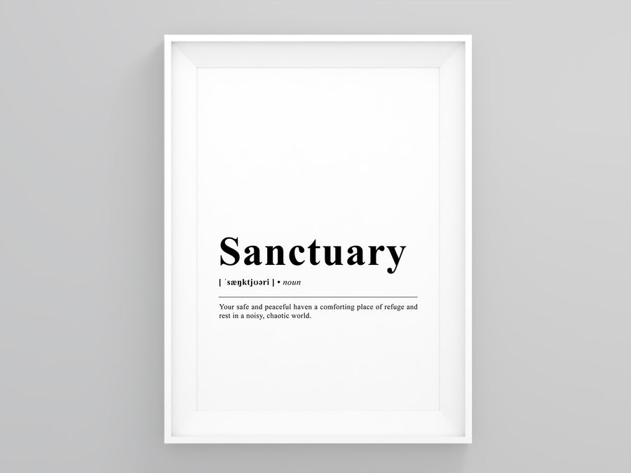 Sanctuary Definition Poster