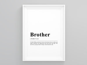 Brother Definition Poster