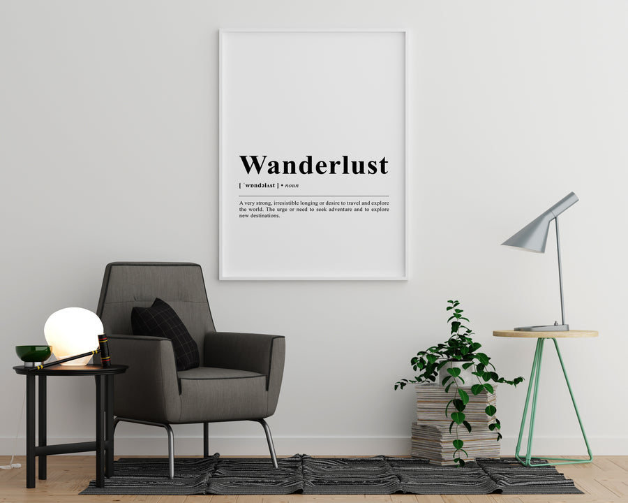 Wanderlust Definition Print