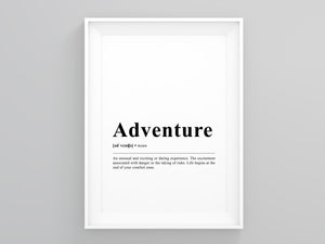 Adventure Definition Poster