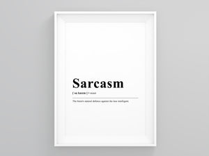 Sarcasm Definition Print