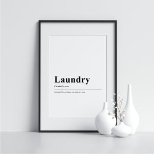 Laundry Funny Definition Poster