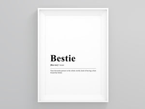 Bestie Definition Poster