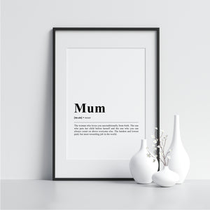 Mum Funny Definition Poster