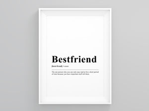 Bestfriend Definition Poster