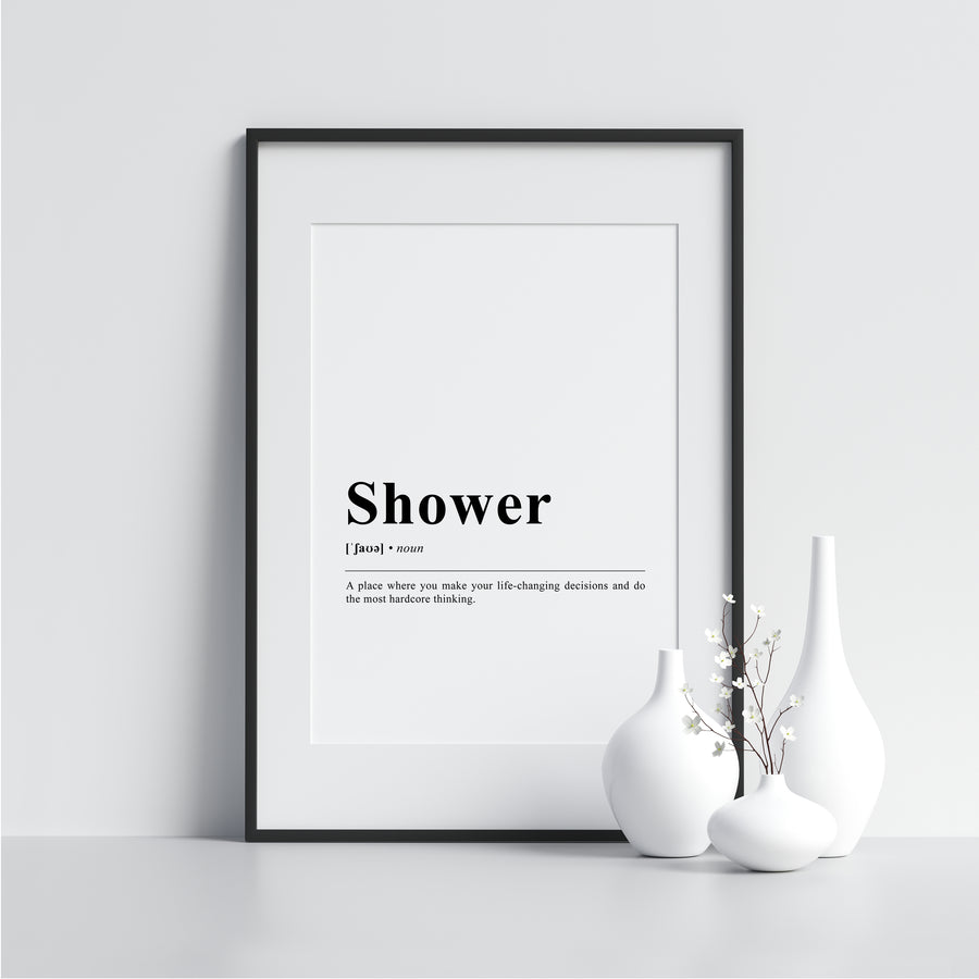 Shower Funny Definition Poster