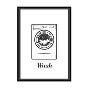Wash Laundry Room Wall Art | Printers Mews