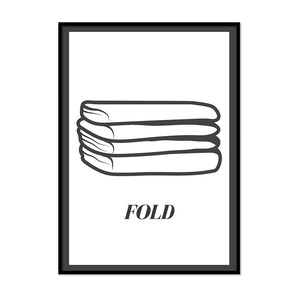 Fold Laundry Room Sign | Printers Mews