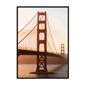 Golden Gate Bridge Burnt Orange Poster | Printers Mews