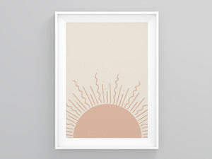 Pastel Sun Terracotta Print | Printers Mews