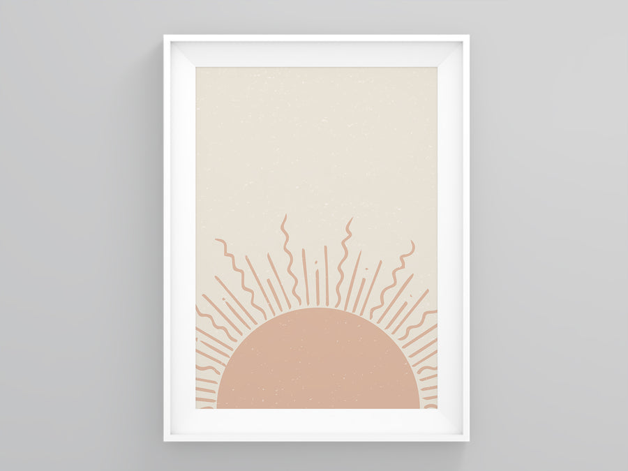 Pastel Sun Terracotta Print | Printers Mews