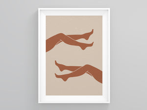 Tanned Legs Terracotta Terracotta Print | Printers Mews