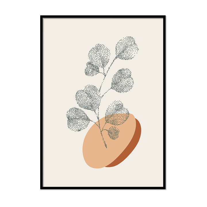 Dotted Plant Terracotta Print | Printers Mews