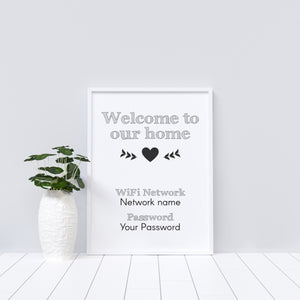guest wifi sign